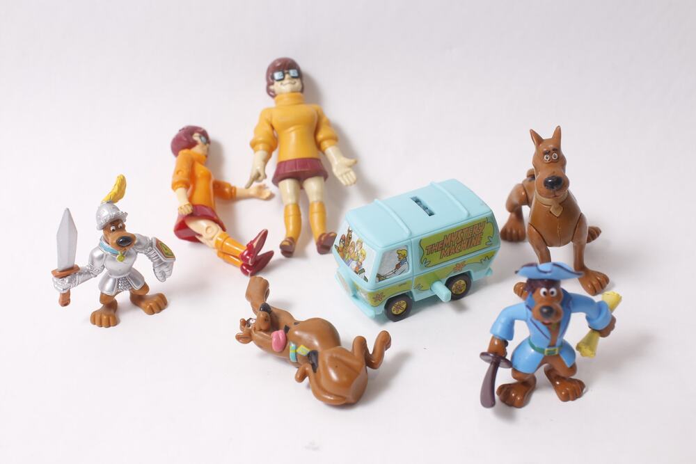 Burger King Scooby-Doo Mystery Machine PVC Figure Lot Vintage ~ 260212-WH 966